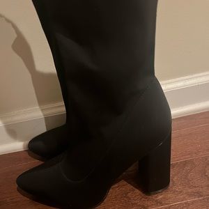 Black ankle boots
